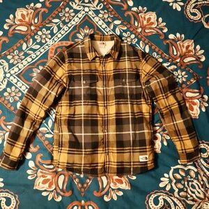 The North Face Campshire Flannel Jacket Snap Sherpa Lined Plaid